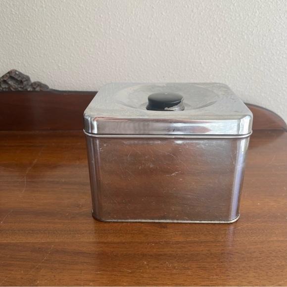 coffee-sugar-flour vintage crome canisters - Picture 6 of 16